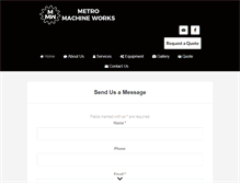 Tablet Screenshot of metromachine.us